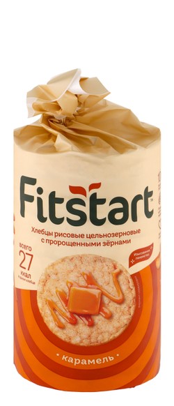 Fitstart Wholegrain Rice Cakes With Caramel