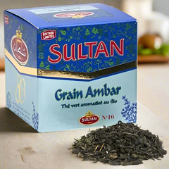 SULTAN GRAIN AMBAR GREEN TEA WITH PAPERMINT 150gm