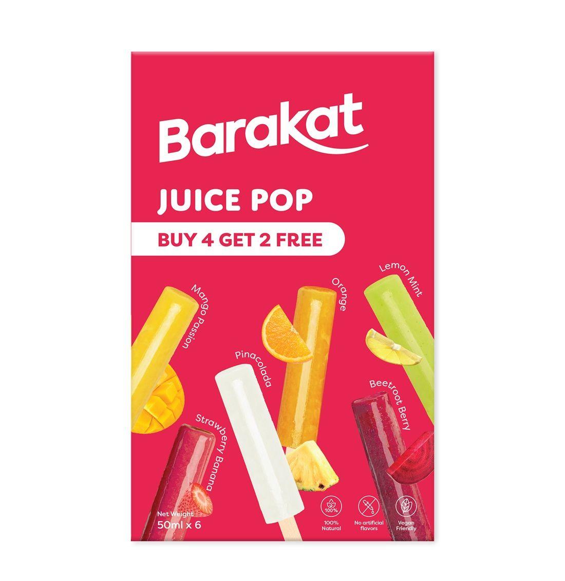 BARAKAT RASPBERRY 50 ML JUICE POPS