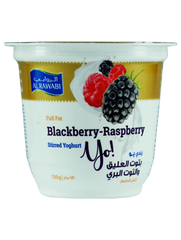 AL RAWABI YOGHURT BLACKBERRY&RASPBERRY 130GM