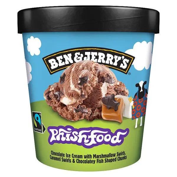 Ben & Jerrys Phish Food Chocolate Ice Cream 465ml