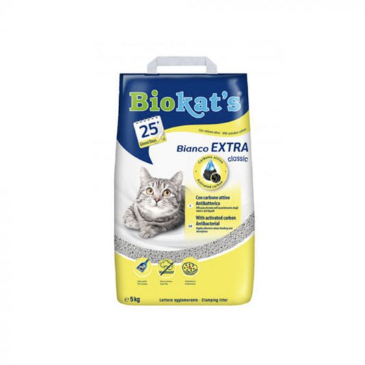 Biokats Bianco Extra Classic Cat Litter With Activated Carbon 5kg