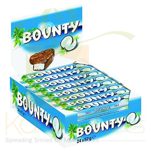 Bounty Milk Chocolate Bar Filled With Coconut 50Gmx24pc OTR