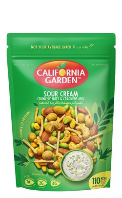 California Garden Sour Cream Crunchy Nuts & Crackers Mix
