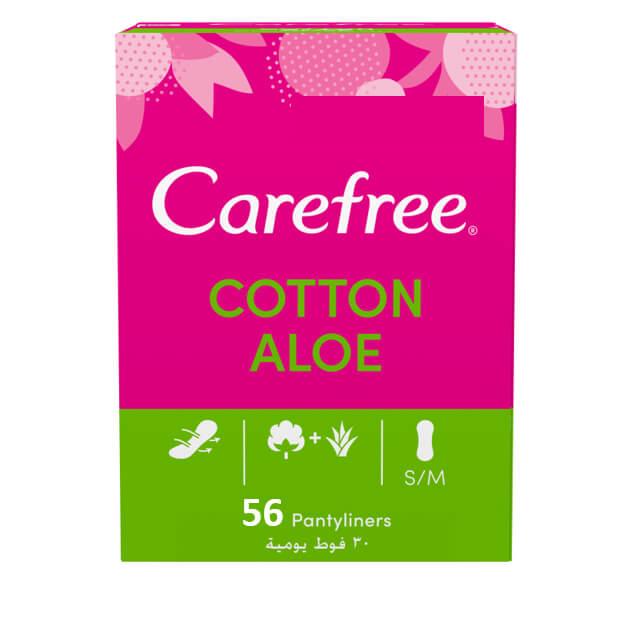 CAREFREE COTTON ALOE 30PADS