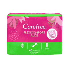 Carefree Cotton Feel Small To Medium Pantyliners With Aloe Vera Extract 56Per Pack
