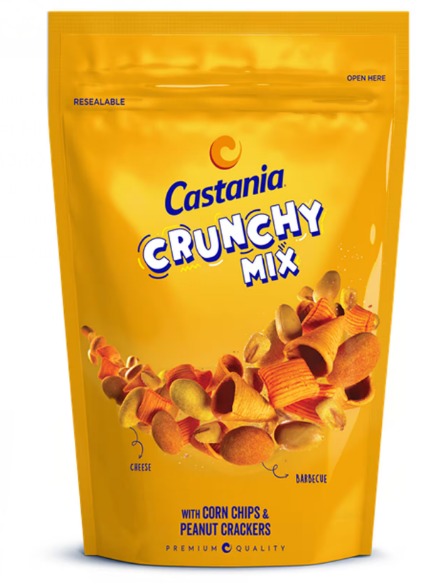 Castania Crunchy Mix with Corn Chips & Peanut Crackers 170gm
