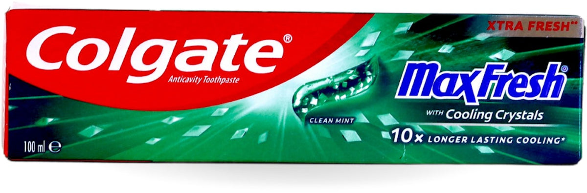 COLGATE MAX FRESH CLEAN MINT TOOTHPASTE WITH COOLING CRYSTALS 100ML