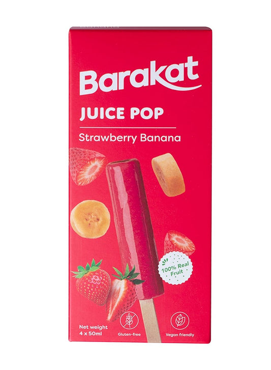Barakat Strawberry & Banana Ice Pop - Gluten Free 50 Ml