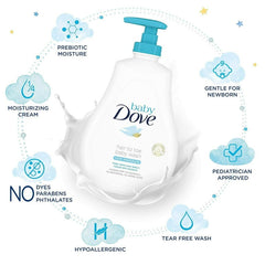 Dove Moisturizing Baby Shampoo with Prebiotic 400ML