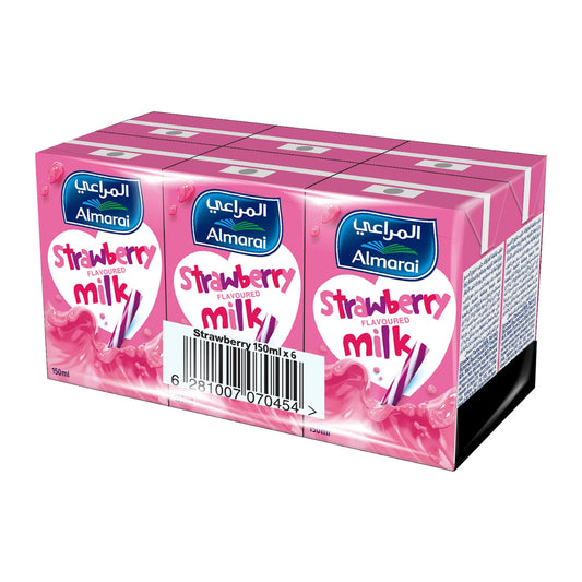 Almarai Nijoom strawberry Flavoured Milk OTR150X6