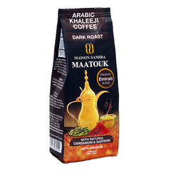 Maatouk Arabic Ground Coffee With Cardamom & Saffron Dark Roast 250Gr