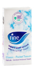 Fine Classic Sterilized Perfumed Pocket Tissues 3Ply