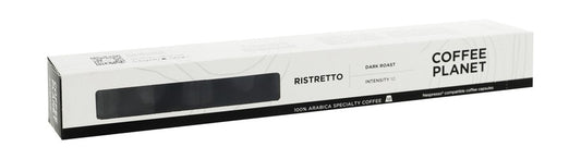 Coffee Planet Ristretto Arabica Coffee Capsules Dark Roast - Intensity 10