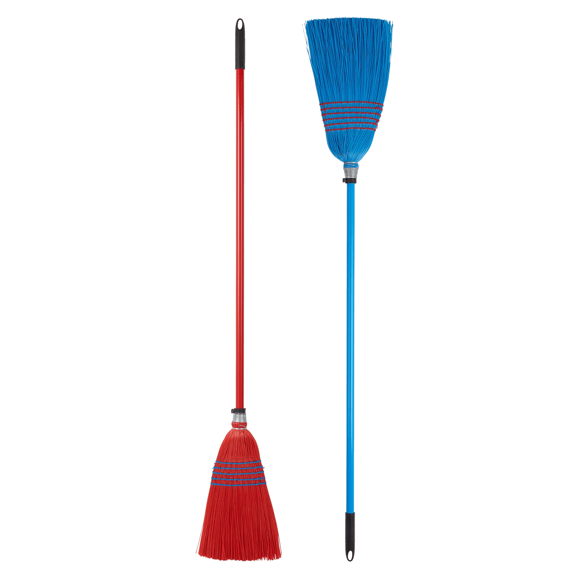 Vinita Red & Blue Broom With Stick 1pcs