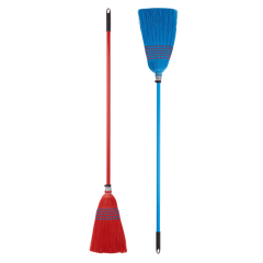 Vinita Red & Blue Broom With Stick 1pcs