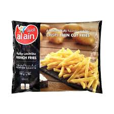 Al Ain Frozen Crispy Thin Cut French Fries 750gm