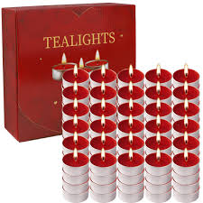 Tiu Red Tealight Candles 100Per Pack