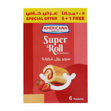 AMC CAKE SUPER ROLL STRWBRRY 60GM 5+1 0
