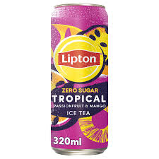 LIPTON TROPICAL ZERO SUGAR  (PASSIONFRUIT & MANGO) 320ML 0