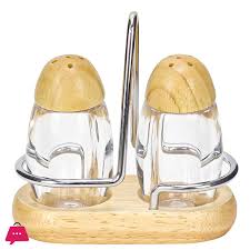 Glass Salt And Pepper Bottle Set