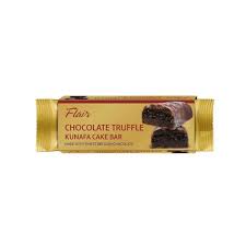 Flair Belgian Chocolate Cake Bar Filled with Truffle & Kunafa 40GM