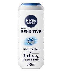 Nivea Men Sensitive 3in1 Shower Gel with Bamboo Extract 250ml