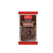 EUROCAKE CHOCLATE CHIP BROWNIE 70G 1