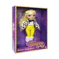 FASHION DOLL YELLOW POSEABLE GLAM GIRLZ 9" 1PACK