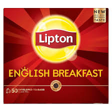 Lipton English Breakfast Enveloped Black Tea Bags 50Pr Pack