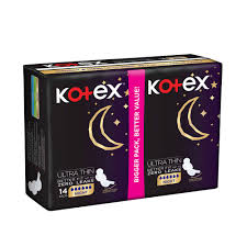 Kotex Ultra Thin Pads Night With Wings (Value Pack) 14Per Pack