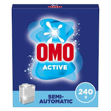 Omo Active Semi-Automatic Laundry Detergent Powder Top Load 240gm