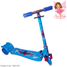 Spiderman Blue & White Twist Scooter 1pcs