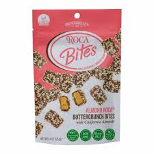 BROWN & HALEY ROCA BITES ALMOND WITH BUTTERCRUNCH BUTES 125gm