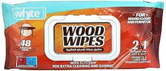 White 2In1 Wood Wipes With Glycerin