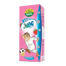 Nada Azzoz Long Life Full Fat Strawberry Milk 200ML