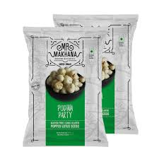 Mr.Makhana Roasted Popped Lotus Seeds Pudina Party Flavor 75gX2