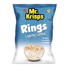 MR KRISPS RINGS SALTED CHIPS 80GM