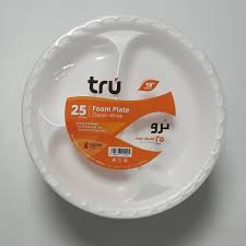 Tru 25.4cm Disposable Foam Plates