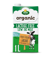 ARLA ORGANIC LACTOSE FREE LF MILK 1LR