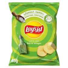 Lays Salt & Vinegar Potato Chips 45gm