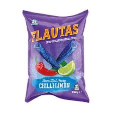 FLAUTAS CHILLI LIMON CHIPS 150GM