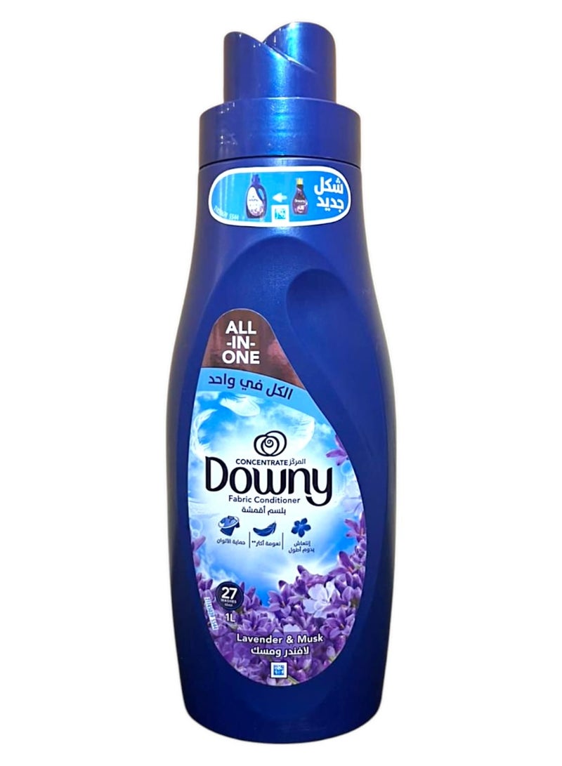 Downy Concentrated Liquid Fabric Conditioner Lavender & Musk Scent 1ltr