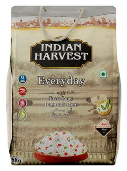 Indian Harvest Extra Long Aged Basmati Rice - Gmo Free 5kg