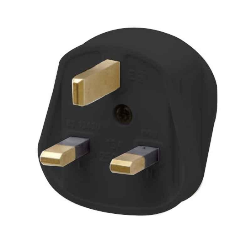 13 AMP TOP PLUG 1307 BLACK