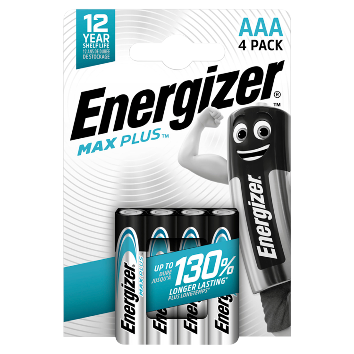 Energizer Max AAA Alkaline Batteries 4Per Pack
