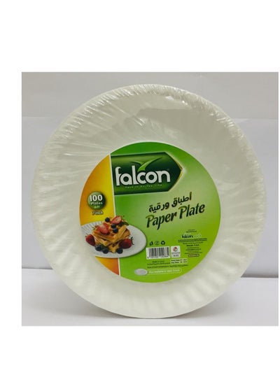 FALCON PAPER PLATE 100PC 7