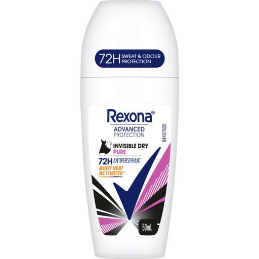 Rexona Advanced Protection Invisible,roll-On Deodorant For Women 50ml