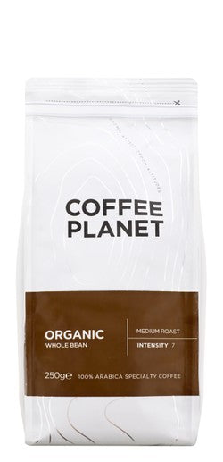 Coffe Planet Organic Medium Roast Beans 250gm
