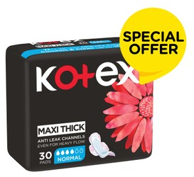 Kotex Maxi Pads Normal+wings 30Pad
